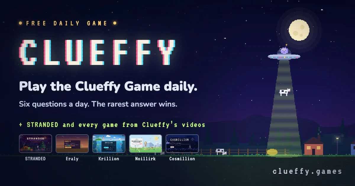 Clueffy Game — A flying saucer