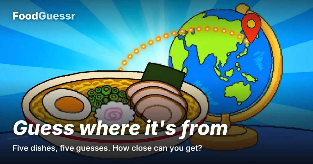 FoodGuessr Classic — Food from somewhere